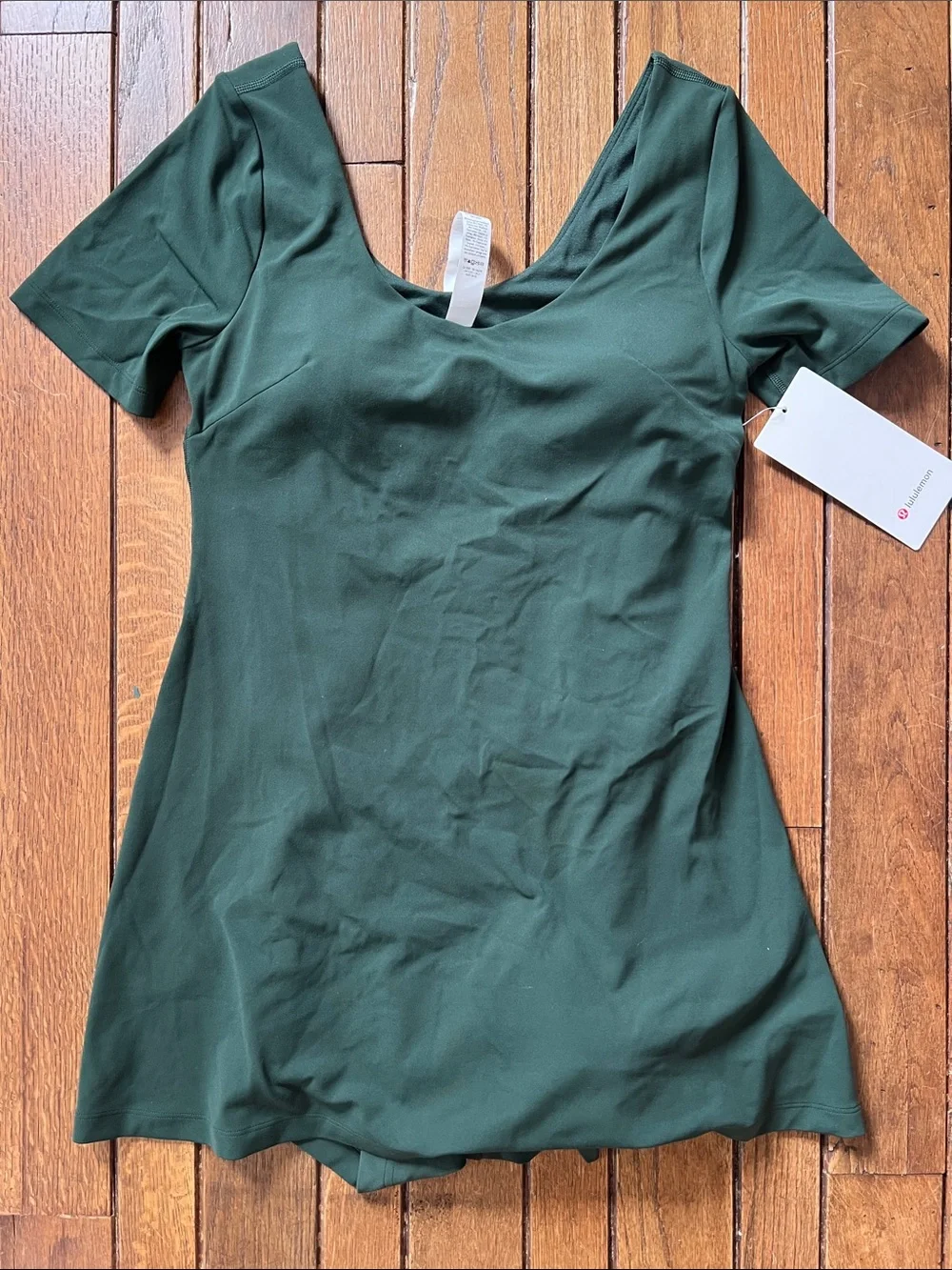 Lululemon Legacy Green Short Sleeve Align Dress Skort Size 8 NWT